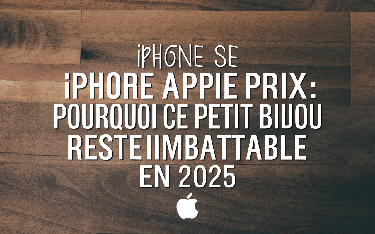 iPhone SE Apple prix : pourquoi ce petit bijou reste imbattable en 2025