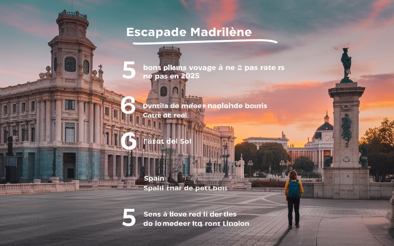 Escapade madrilène : 5 bons plans voyage à ne pas rater en 2025
