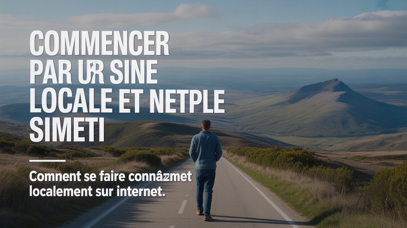 commencer par une presence locale simple et nette